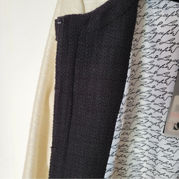 Ivory Color Contrast Smart Jacket - Picture 5 of 7